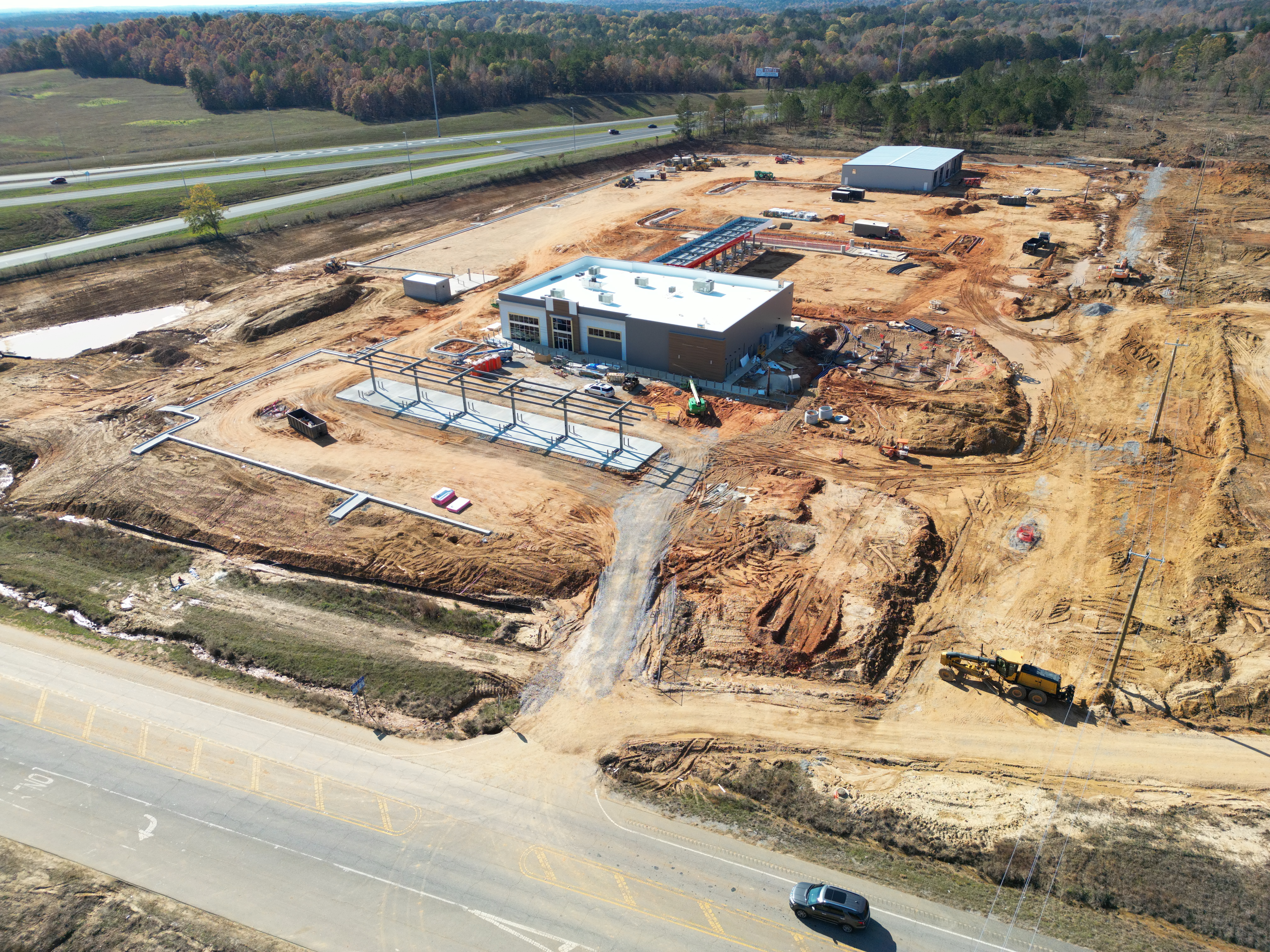Aerial progress update photo for tracking site changes over time