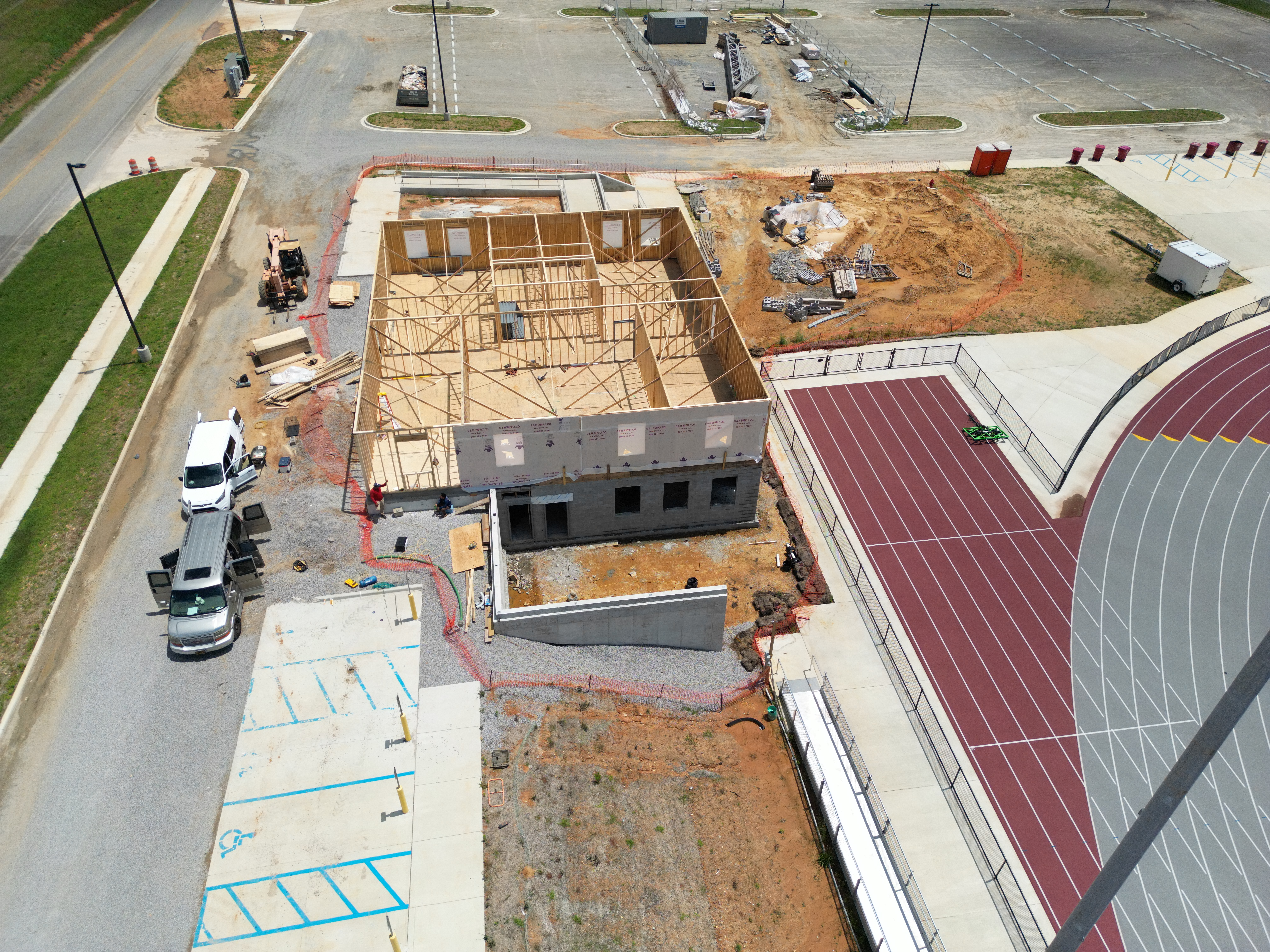 Aerial image used to compare project progress from a consistent viewpoint
